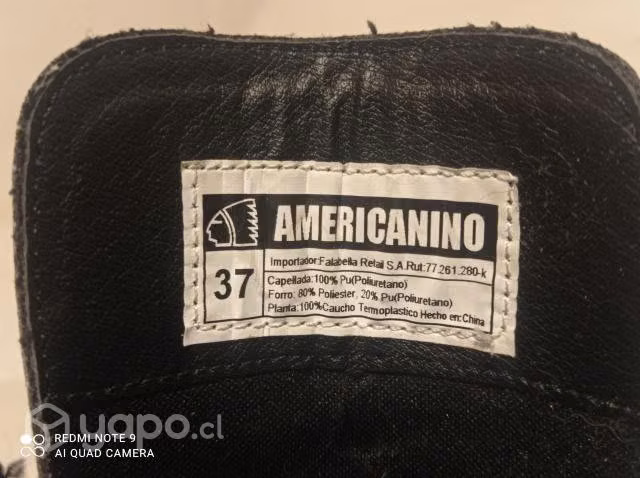 Botas americaninos con plataforma