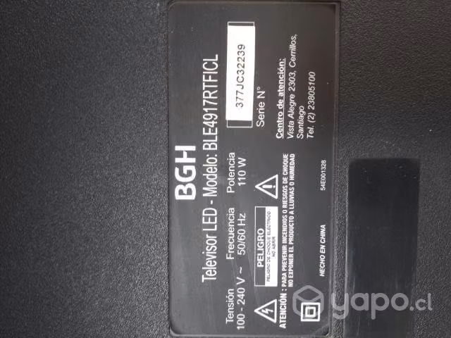 Bgh ble4917rtficl pantalla rota
