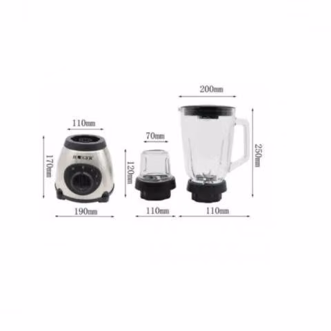 Licuadora Juguera Taza Vidrio Acero Inox.1,75 Lts