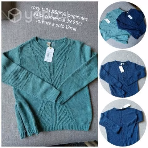 Poleron talla xs M L roxy sweter