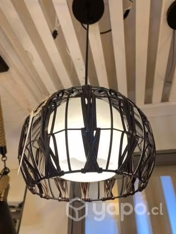 💡lámparas de ratán