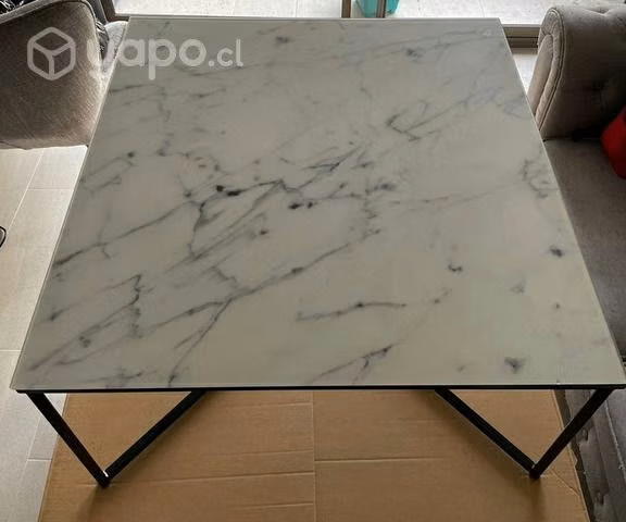 Mesa de Centro Vidrio Marmoleado