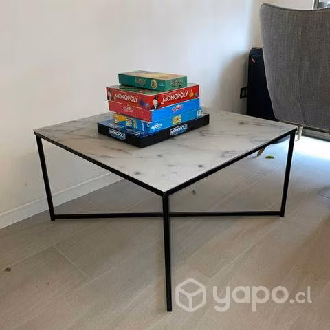 Mesa de Centro Vidrio Marmoleado