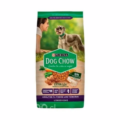 Saco dog chow longevidad adulto 7+ 18kg #12471499