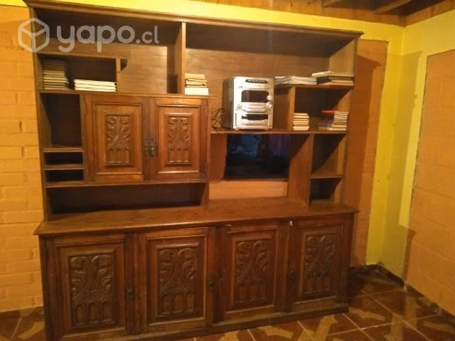 Biblioteca antigua, lindo tallado - Imagen 2