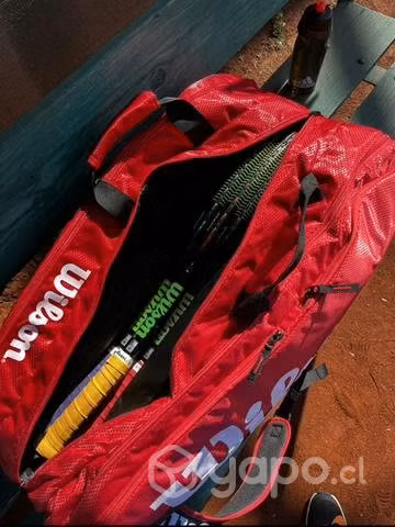 Raquetero Wilson rojo