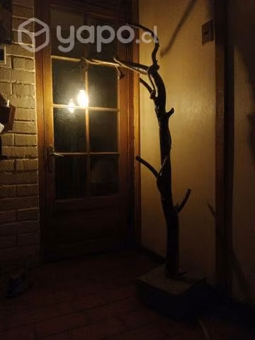 Lámpara de madera hecha a mano y base de concreto - Imagen 2