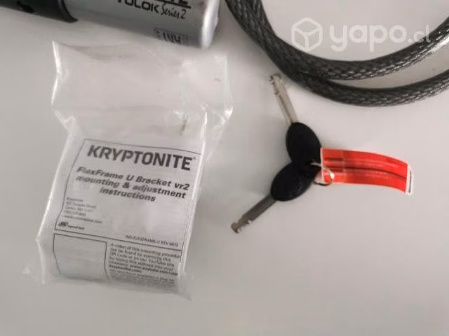 Candado bicicleta Kryptonite Series 2 + Piola