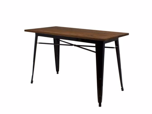 Mesa Tolix Negro 150x60cm, Pub, Personalizable