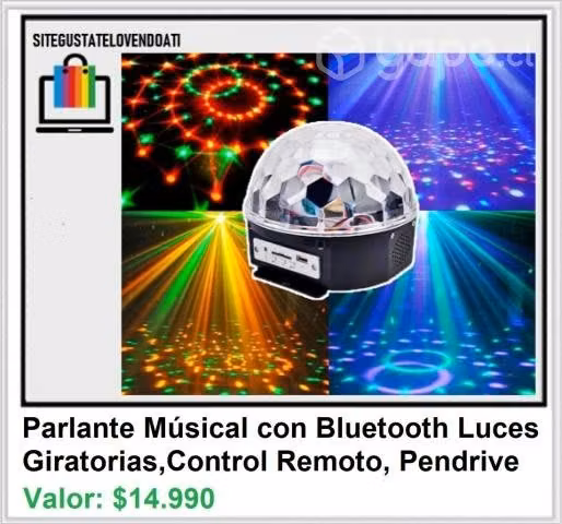 Bola de Luz con USB y Control Remoto