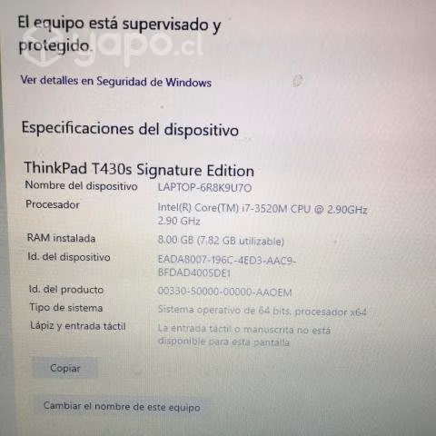notebook Lenovo thinkpad - Imagen 2