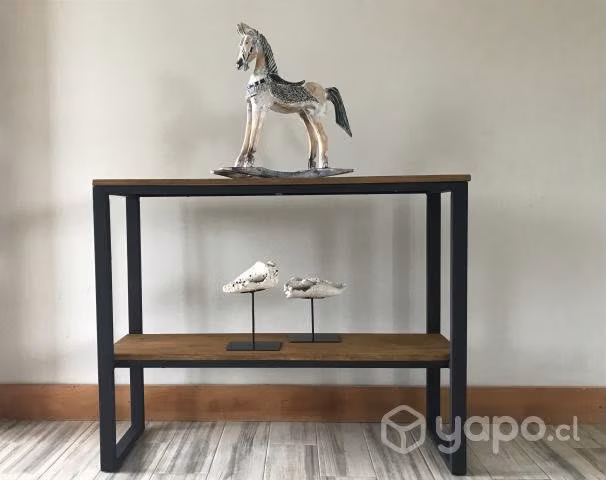 Arrimo Estilo Industrial en Fierro y Madera