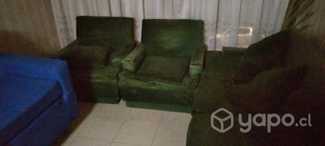 Sillon sofa verde oscuro - Imagen 2