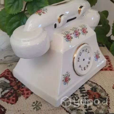 Antiguo telefono alcancia inglés - Imagen 4
