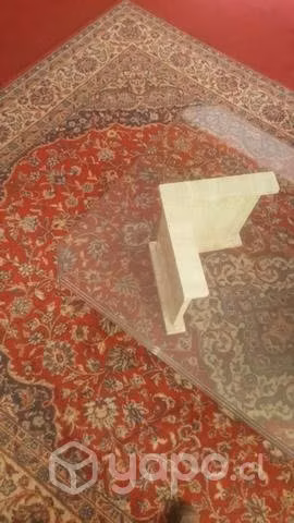 Exclusiva Mesa de Centro en Cristal y Mármol