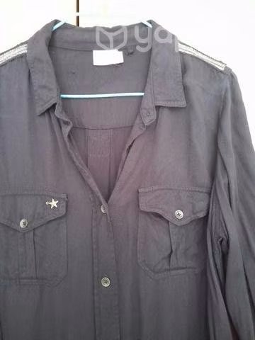 Blusa negra fiiorucci,m/larga tallaM