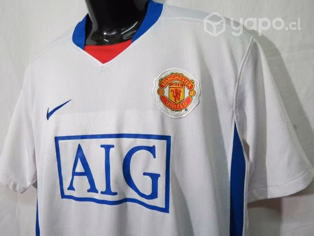 Camsieta Manchester United Talla M blanca año 2008