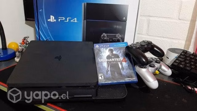 Ps4 slim 500gb + 2 joystick