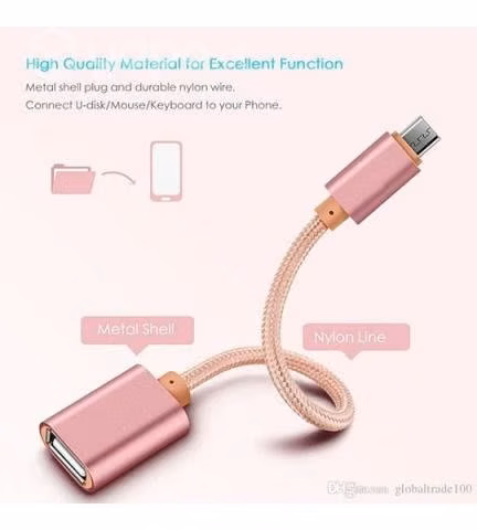 Cable Otg Tipo C De Metal Para Pendrive Mouse Tecl - Imagen 5
