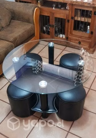 Mesa de centro spazzio tribecca negra