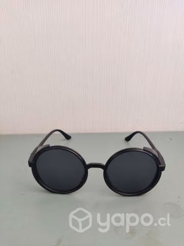 Lentes de Sol Negros Redondos
