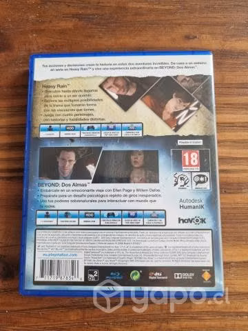 Heavy rain + Beyond dos almas collection ps4