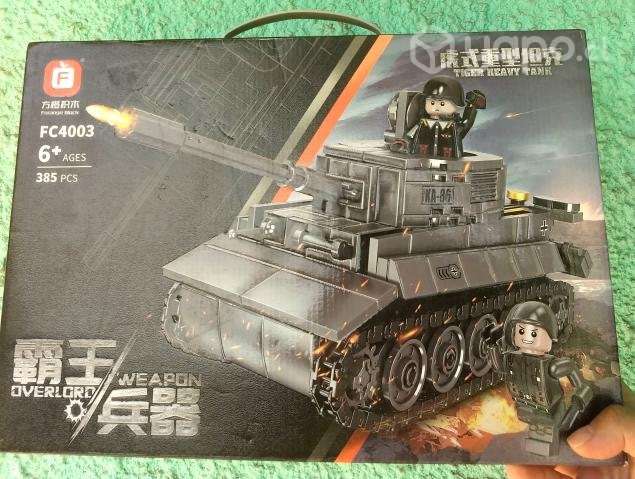 Pack De Bloques Armable Tiger Heavy Tank 385 Pieza