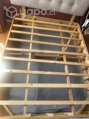 Cama 2 plazas más respaldo