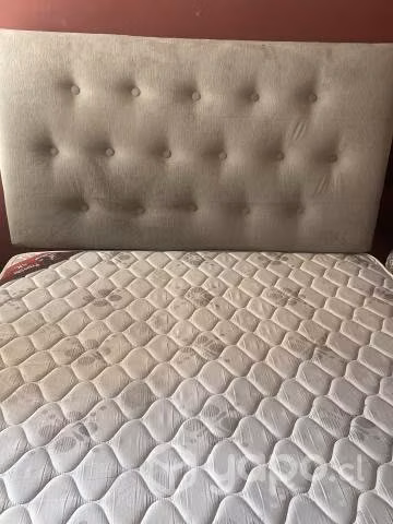 Cama 2 plazas más respaldo