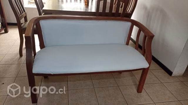 sitial doble de madera de rauli