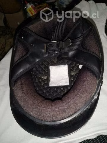 Antiguo casco chopper, uso ,decoracion adorno