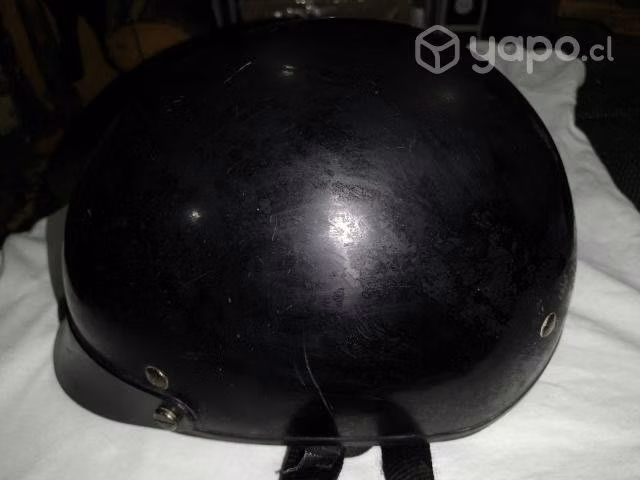 Antiguo casco chopper, uso ,decoracion adorno