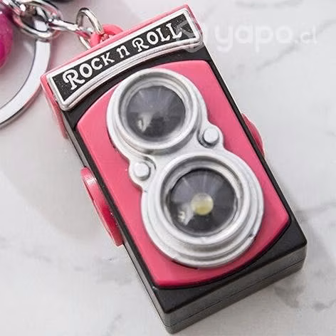 Llavero con forma de cámara fotográfica