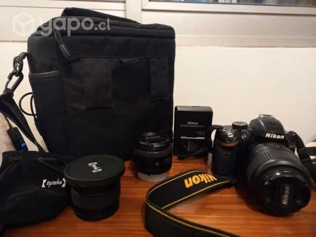 Nikon D3200 + 2 lentes + atril