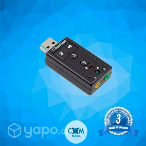 Tarjeta de sonido usb 7,1