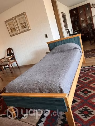 Juego dormitorio 2 camas + velador + armario + esc