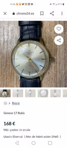 Reloj de mujer cornavin de oro - Imagen 3