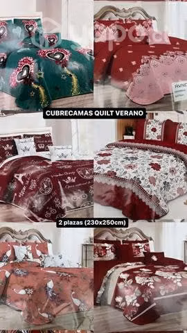 Cubrecamas quilt verano 2 plazas