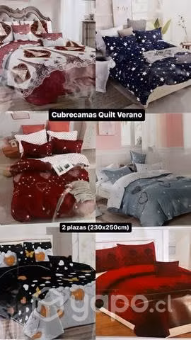 Cubrecamas quilt verano 2 plazas
