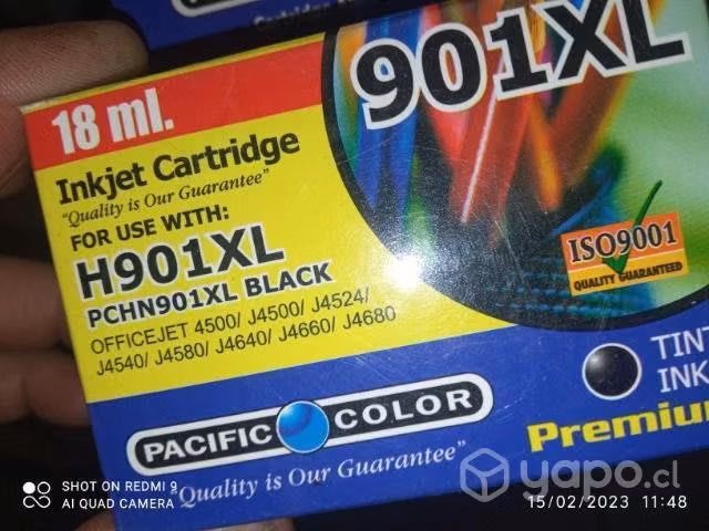 Tinta HP 901xl black alternativa de alta
