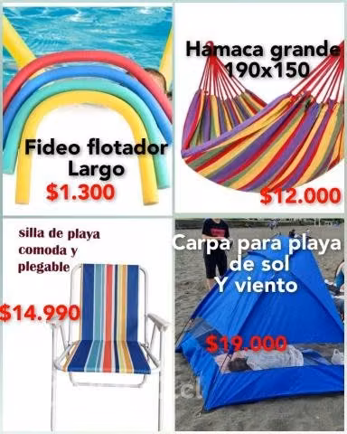 Sillas plegables , hamacas carpas para sol