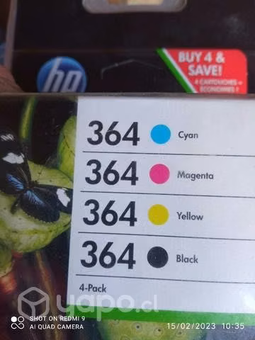 Packs de tintas HP 364 originales