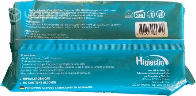 Toalla Humeda Comodity Care 45 Unidades - Imagen 5