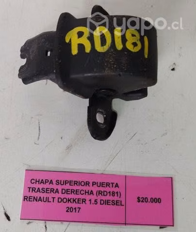 Chapa Superior Puerta Trasera Derecha (RD181) Rena