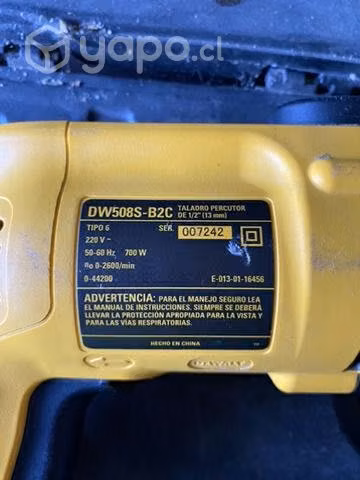 Taladro percutor dewalt dw508sk