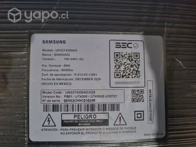 Tarjeta principal Samsung UN32T4300AG