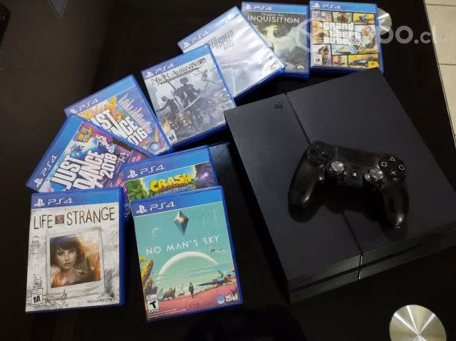 Sony Playstation 4 - Ps4 + 9 Juegos Y Camara