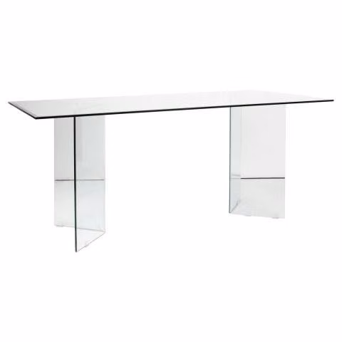Mesa de Vidrio de comedor rectangular 180x90 cm