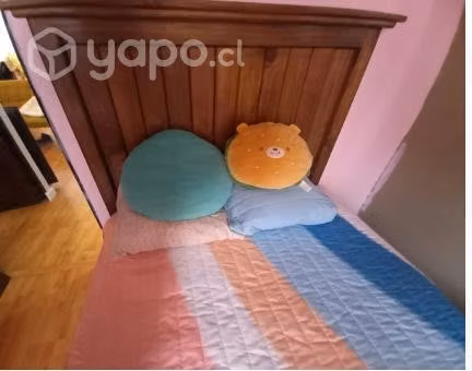 Cama de madera colchon sic - Imagen 3
