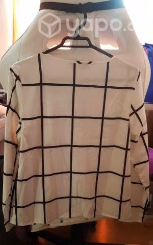 Polera manga larga de rayas